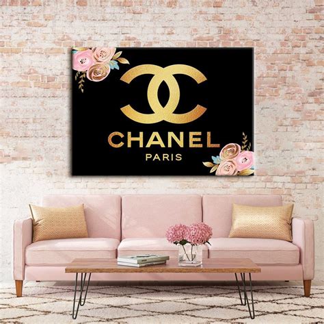 chanel wall art|chanel decorative art.